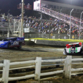 Josh Richards and Jimmy Owens at I-80 Speedway - Lucas Oil Late Model Dirt Series 9946
