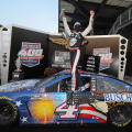 Kevin Harvick in victory lane at Indianapolis Motor Speedway - NASCAR