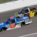 Stewart Friesen and Grant Enfinger - NASCAR Truck Series at Kansas Speedway
