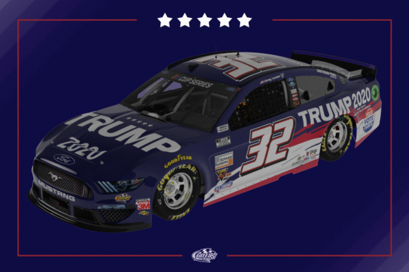 Trump 2020 NASCAR race car - Corey LaJoie