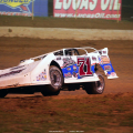 Hudson O'Neal in the air at Florence Speedway - Lucas Oil Late Model Dirt Series 1428
