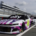 Jimmie Johnson - White Ally car at Dover International Speedway - NASCAR Cup Series