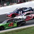 Matt Kenseth, Martin Truex Jr and William Byron at New Hampshire Motor Speedway - NASCAR Cup Series