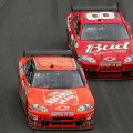 Tony Stewart and Dale Earnhardt Jr at Martinsville Speedway in 2007 - NASCAR Cup Series