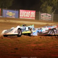 Tyler Erb in the air at Florence Speedway - Dirt Late Model 1437
