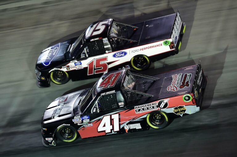 Cory Erickson and Tanner Gray - NASCAR Truck Series at Bristol Motor Speedway