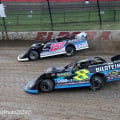 Mike Marlar and Kyle Strickler at Eldora Speedway