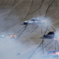 Clint Bowyer and Brad Keselowski crash at Talladega Superspeedway - NASCAR Cup Series