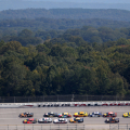 Denny Hamlin leads at Talladega Superspeedway - NASCAR Cup Series