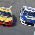 Joey Logano and Chase Elliott at Martinsville Speedway - NASCAR Cup Series