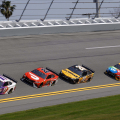 Denny Hamlin, Bubba Wallace, Christopher Bell, Kyle Busch - Joe Gibbs Racing - 23XI Racing - Daytona International Speedway - NASCAR Cup Series