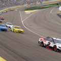 Brad Keselowski, Kyle Larson, Ryan Blaney at Las Vegas Motor Speedway - NASCAR Cup Series