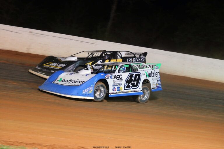Jonathan Davenport and Mike Marlar - Ponderosa Speedway - Dirt Track Raicng - Lucas Late Models 5252