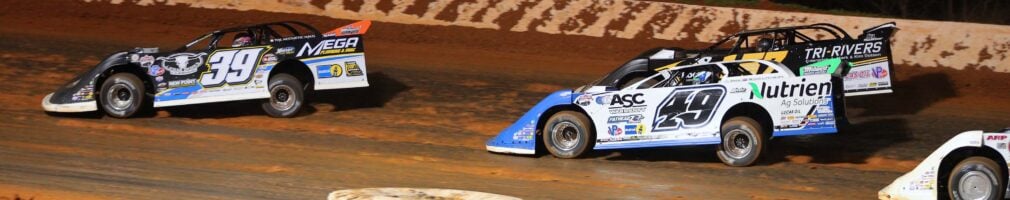 Tim McCreadie, Jonathan Davenport and Mike Marlar at Ponderosa Speedway - Lucas Oil Late Model Dirt Series - Dirt Late Model Racing 5247