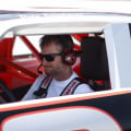 Dale Earnhardt Jr drives Earnhardt Sr machine at Darlington Raceway - NASCAR