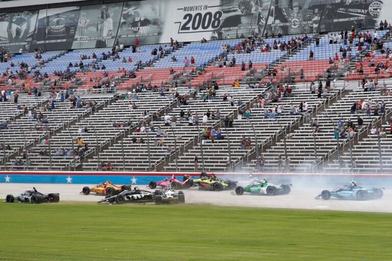Indycar Series crash at Texas Motor Speedway 2