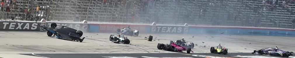 Indycar crash at Texas Motor Speedway - Conor Daly flip