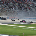 Indycar crash at Texas Motor Speedway - Conor Daly flip