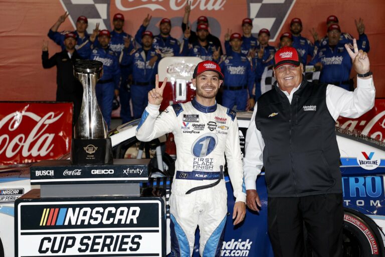 Kyle Larson and Rick Hendrick - Coca-Cola 600 - Charlotte Motor Speedway - NASCAR Cup Series