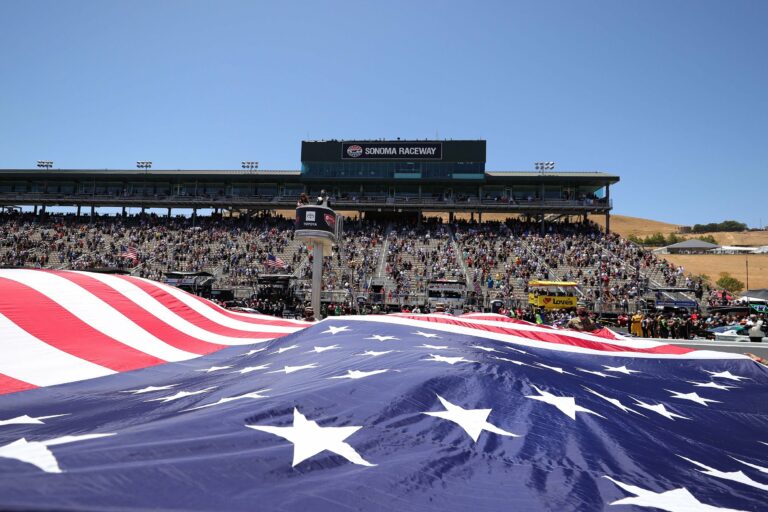 American Flag at Sonoma Raceway - NASCAR Cup Series