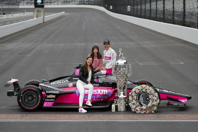 Helio Castroneves Family - 2021 Indy 500 winner