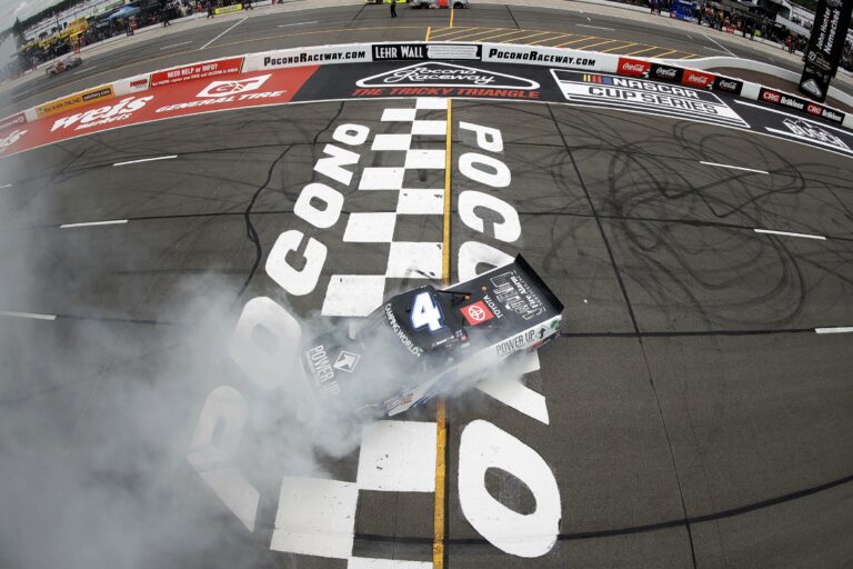 John Hunter Nemechek wins - Burnout - NASCAR Truck Series - Pocono Raceway