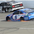 Kyle Larson blows a tire on final lap - Pocono Raceway - NASCAR Cup Series