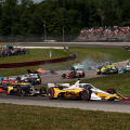 Josef Newgarden leads - Mid-Ohio - Indycar Series