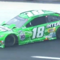 NASCAR driver Kyle Busch crashes in rain at New Hampshire Motor Speedway