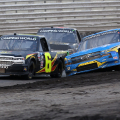 Norm Benning, Devon Rouse - Knoxville Raceway Dirt Track - NASCAR Truck Series