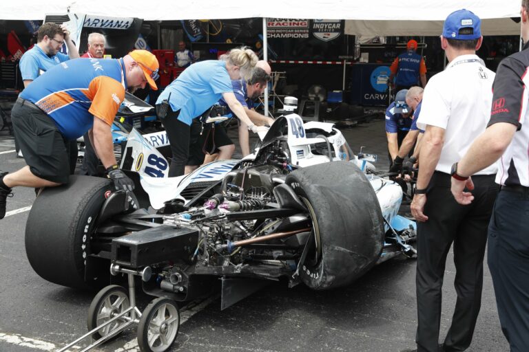Jimmie Johnson crash - Nashville Street Circuit - Indycar Series