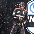 Will Power in victory lane - Indycar Series - Indianapolis Motor Speedway Road Course