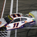 Danny Hamlin wins Las Vegas Motor Speedway - NASCAR Cup Series - Burnout