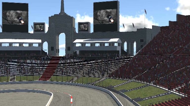 LA Coliseum - NASCAR track - iRacing screenshot