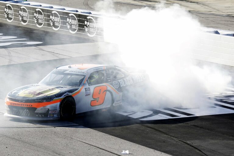 Noah Gragson wins - NASCAR Xfinity Series - Darlington Raceway - Burnout