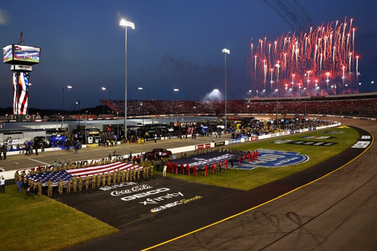 Richmond Raceway - NASCAR Cup Series - National Anthem - American Flag