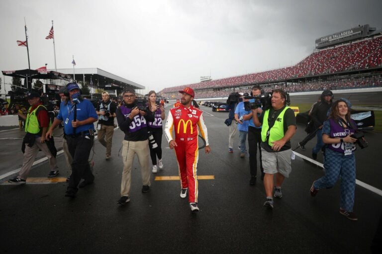 Bubba Wallace walks pit lane - Talladega Superspeedway - NASCAR Cup Series