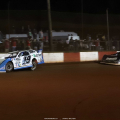 Jonathan Davenport and Brandon Overton at Dixie Speedway - Lucas Oil Late Model Dirt Series A35I0475