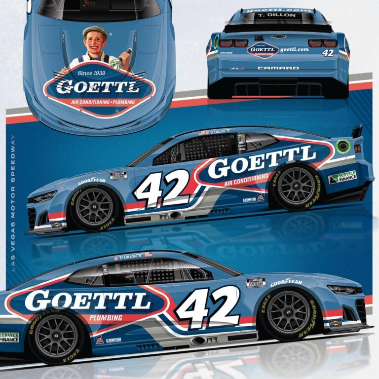 Goettl - NASCAR paint scheme - Ty Dillon