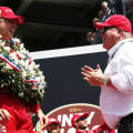 Marcus Ericsson and Indycar team owner Chip Ganassi