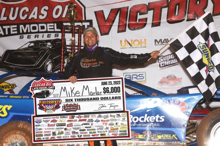 Mike Marlar wins at Lernerville Speedway - Lucas Oil Late Model Dirt Series
