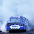 Bubba Wallace burnout - Kansas Speedway - NASCAR Cup Series