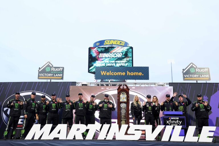 Ty Gibbs in victory lane - Martinsville Speedway - NASCAR Xfinity Series