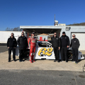 Kevin Harvick drivers an Asphalt Late Model - Caraway Speedway