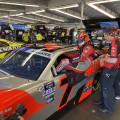 Justin Allgaier - NASCAR Xfinity Series Garage - Daytona International Speedway - JR Motorsports