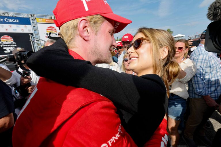 Marcus Ericsson and girlfriend - Indycar Series - Grand Prix of St Petersburg - Joe Skibinski