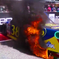 Zane Smith catches fire - Circuit of the Americas - NASCAR Truck Series