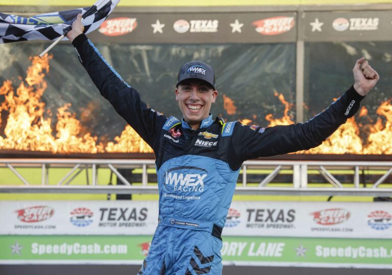 Carson Hocevar wins - NASCAR Truck Series - Texas Motor Speedway - Victory Lane
