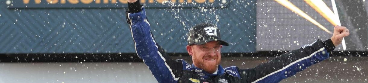 Jeb Burton in victory lane - Talladega Superspeedway - NASCAR Xfinity Series
