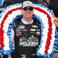Kyle Busch in victory lane - Talladega Superspeedway - NASCAR Cup Series